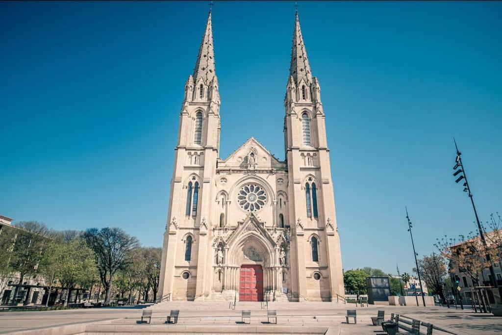 Le Contemporain-2 Chambres-Vue Eglise Saint Paul Nîmes Exterior foto
